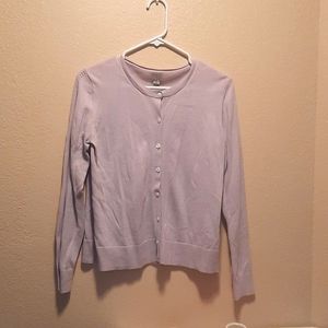 A new day size m pastel lavander button up cardigan
